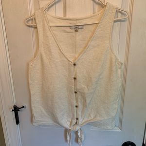 Madewell front tie tank top